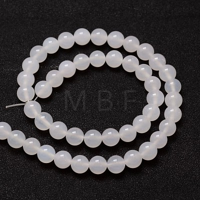 Natural Agate Bead Strands X-G-G880-03-6mm-1