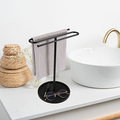 Iron Towel Holder Stand AJEW-WH0609-936-1