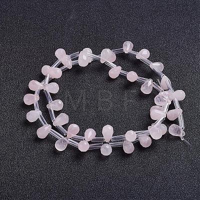 Natural Rose Quartz Beads Strands G-J360-01-1