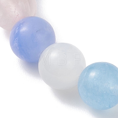 3Pcs Natural Mixed Gemstone Beads Stretch Bracelets Set for Women BJEW-JB12927-1