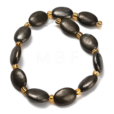 Natural Gold Pyrite/Golden Pyrite Beads Strands G-F833-E01-01-1