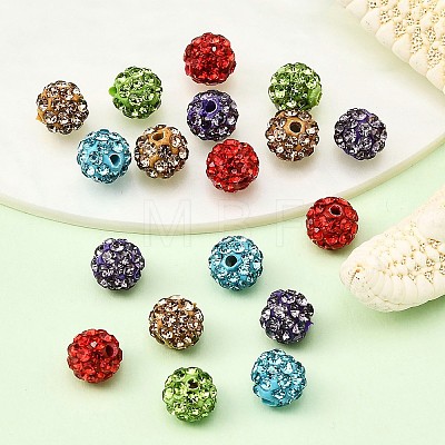 Pave Disco Ball Beads RB-Q195-A6mm-M-1