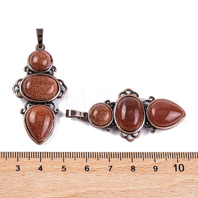 Synthetic Goldstone Pendants G-Q158-04-11-1