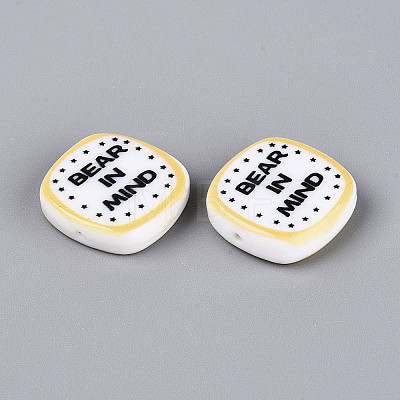 Printed Opaque Resin Beads RESI-N043-10A-1