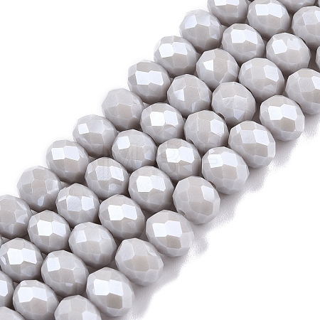 Electroplate Glass Beads Strands LS-EGLA-A044-P8mm-A19-1