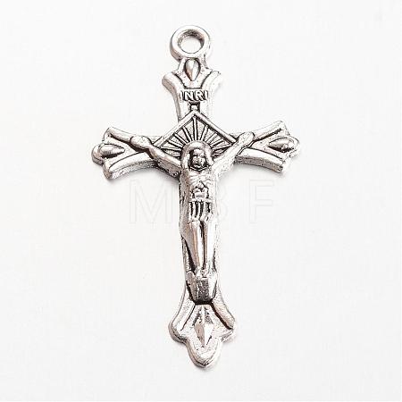 Tibetan Style Alloy Pendants TIBE-T003-010AS-LF-1