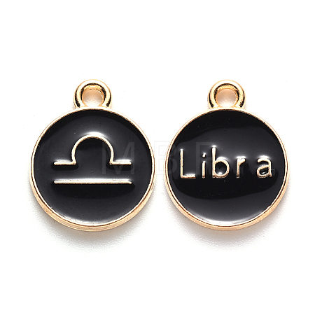 Alloy Enamel Pendants LS-X-ENAM-S124-01B-08K-1