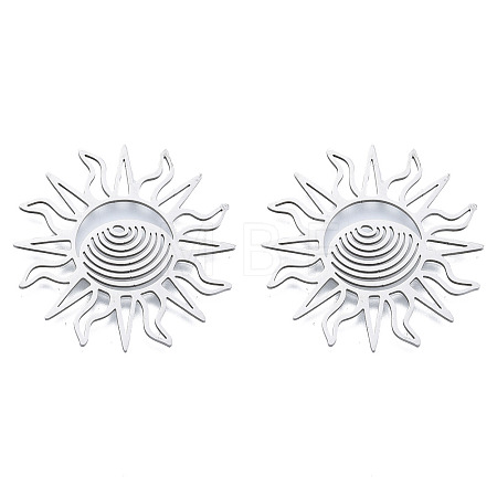 Non-Tarnish 201 Stainless Steel Filigree Joiners LS-STAS-N090-LA950-1-1