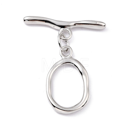 Rack Plating Brass Toggle Clasps X-KK-B036-06P-1