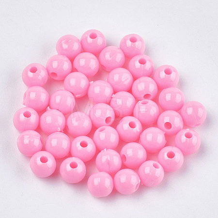 Opaque Plastic Beads KY-T005-6mm-621-1