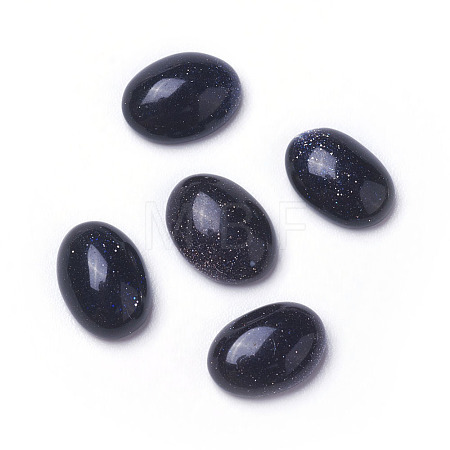 Synthetic Blue Goldstone Cabochons G-F605E-06B-1