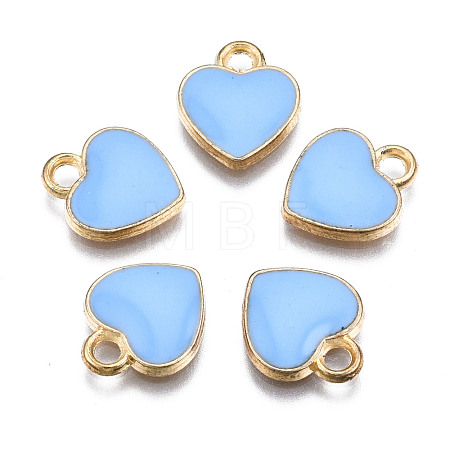 Alloy Enamel Charms X-ENAM-S121-041D-1