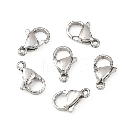 Tarnish Resistant 316 Stainless Steel Lobster Claw Clasps X-316-FL12A-1