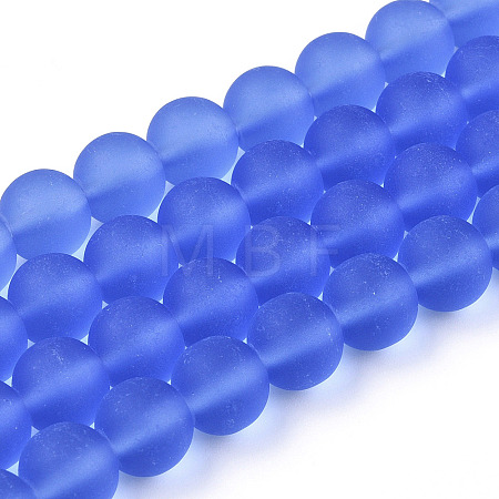 Transparent Glass Beads Strands GLAA-T032-T10mm-MD04-1