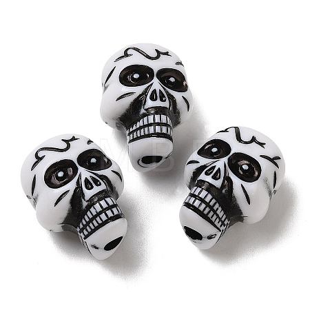 Opaque Acrylic Beads X-OACR-C016-14A-1