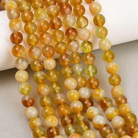Handmade Lampwork Beads Strand LAMP-B056-8mm-08-1