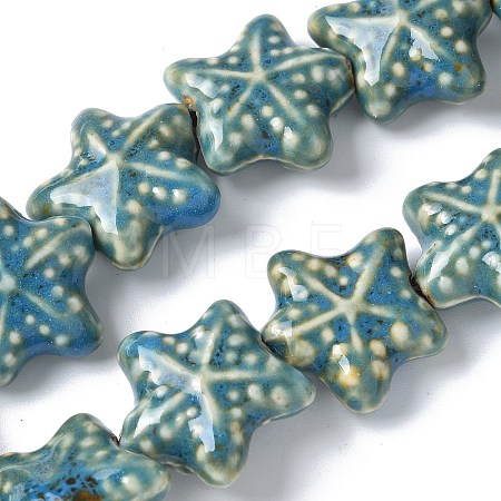 Ocean Series Handmade Porcelain Beads PORC-R002-05-05-1