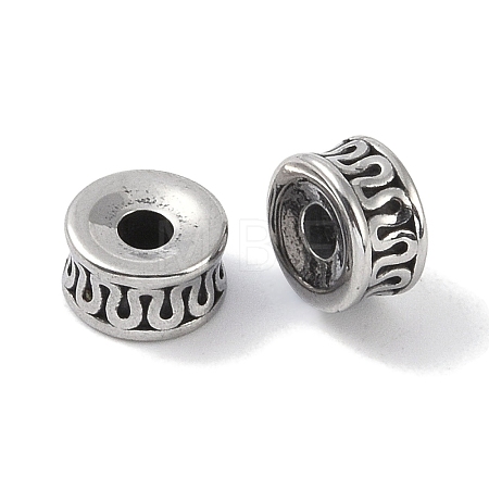 316 Surgical Stainless Steel Spacer Beads Hand Polished STAS-P362-18AS-1