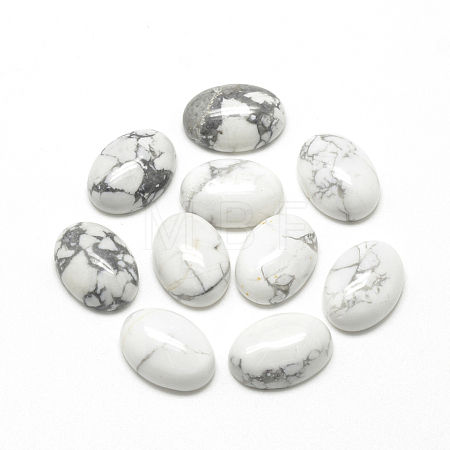 Natural Howlite Cabochons G-R415-13x18-29-1