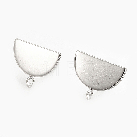 Brass Stud Earrings Findings LS-KK-S345-191P-1