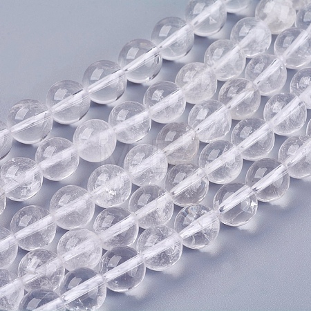 Natural Quartz Crystal Beads Strands X-G-R193-05-10mm-1
