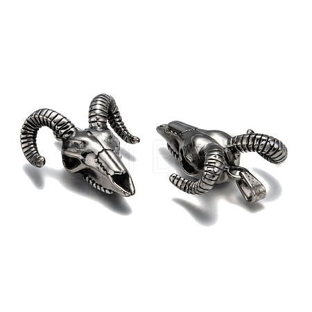 Cattle Skull 304 Stainless Steel Big Pendants STAS-M206-100AS-1