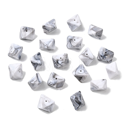 Opaque Acrylic Beads OACR-D320-02B-1