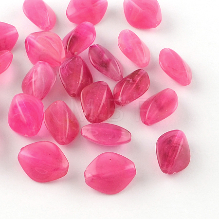 Rhombus Imitation Gemstone Acrylic Beads OACR-R037A-11-1
