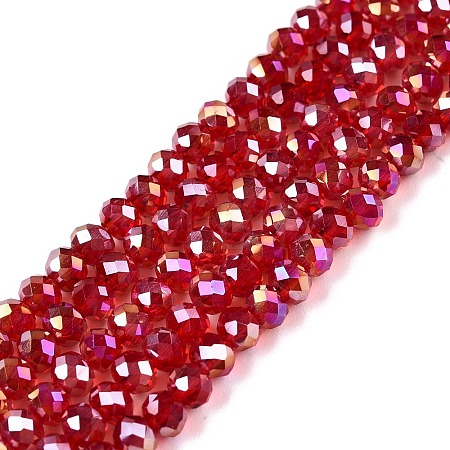Electroplate Glass Beads Strands EGLA-A044-T3mm-B01-1