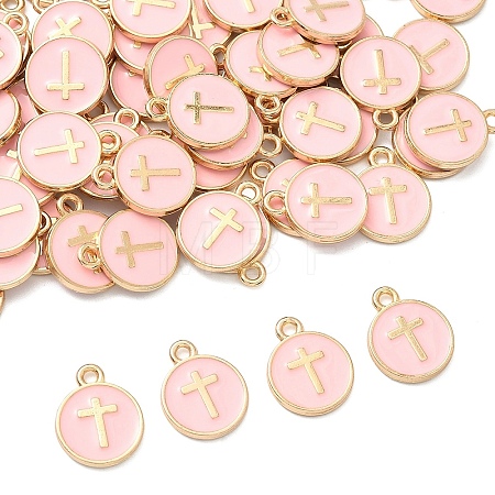 60Pcs Alloy Enamel Pendants ENAM-YW0008-02L-1
