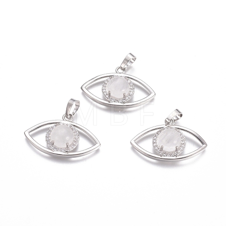 Natural Quartz Crystal Pendants G-L512-H14-1