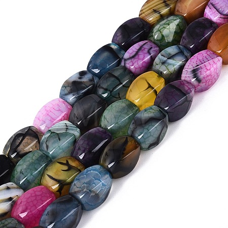 Natural Agate Beads Strands G-Q604-02A-M02-1