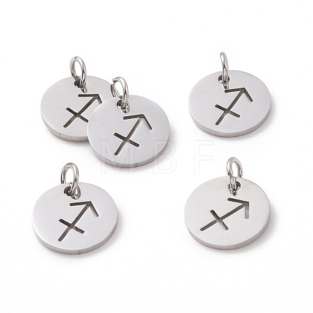 Non-Tarnish 304 Stainless Steel Charms STAS-Q201-T445-9S-1