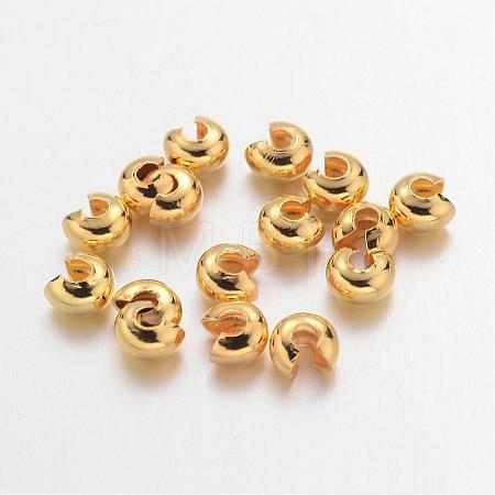 Iron Crimp Beads Covers X-IFIN-H028-NFG-NF-1