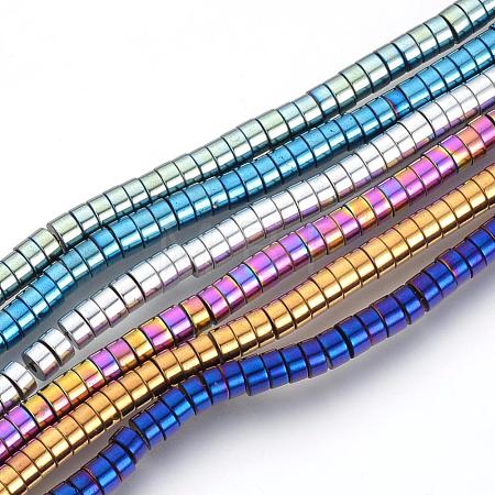 Electroplate Non-magnetic Synthetic Hematite Beads Spacers Strands G-Q486-73-1
