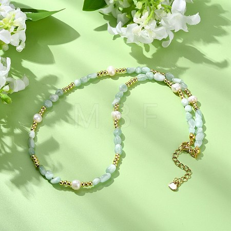 Natural Glass Tumbled Stone NJEW-JN06287-1