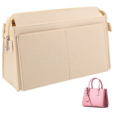 Rectangle Felt Purse Organizer Insert DIY-CO0001-11B-01-1