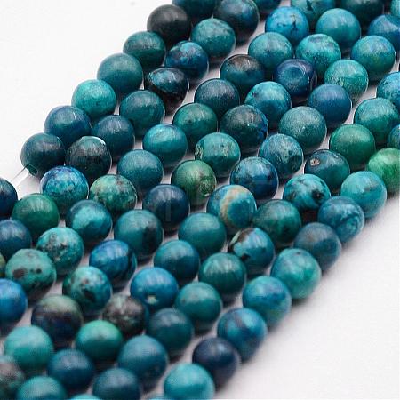 Natural Variscite Bead Strands G-P300-04-4mm-1