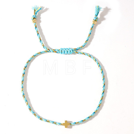 Mother's Day Adjustable Brass Bead Braided Bead Bracelets YE2550-1-1
