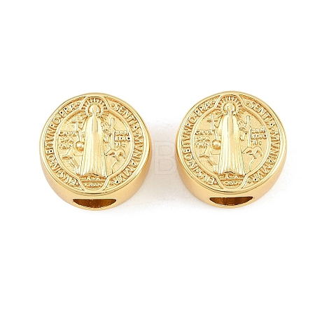 Brass European Beads KK-CBABBCE-01G-1
