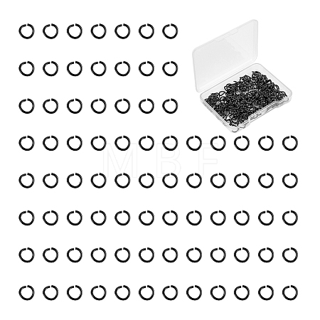 200Pcs 304 Stainless Steel Open Jump Rings STAS-UN0058-44C-1