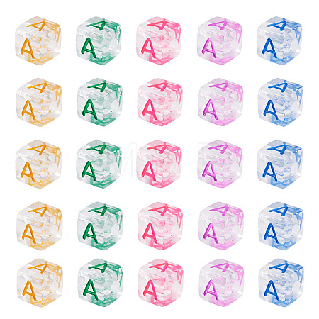 50Pcs Acrylic European Beads MACR-TADJ0001-13A-1