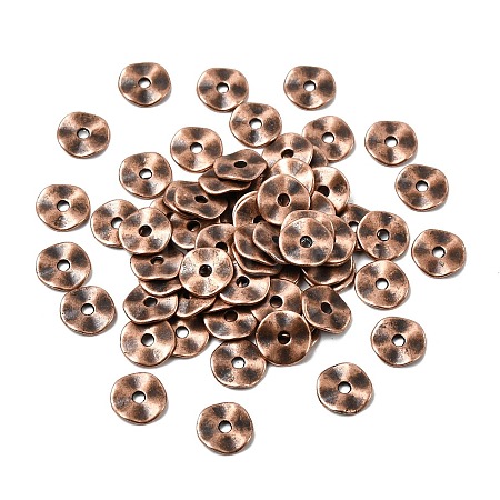 Tibetan Style Alloy Wavy Spacer Beads RLF9350Y-NF-1