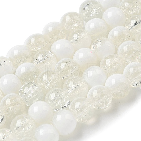 Crackle Glass Beads X1-GLAA-U001-8mm-07-1