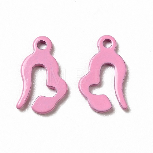 Spray Painted 201 Stainless Steel Charms STAS-G304-27D-1