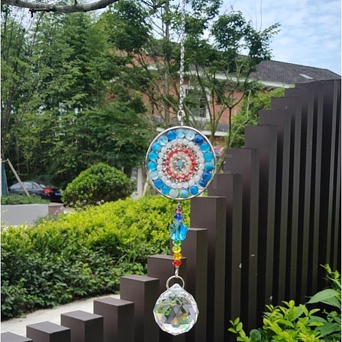 Glass Teardrop Pendant Decoration PW22111446170-1