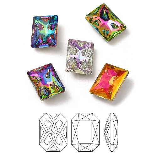 K9 Glass Rhinestone Cabochons RGLA-P036-03B-M-1