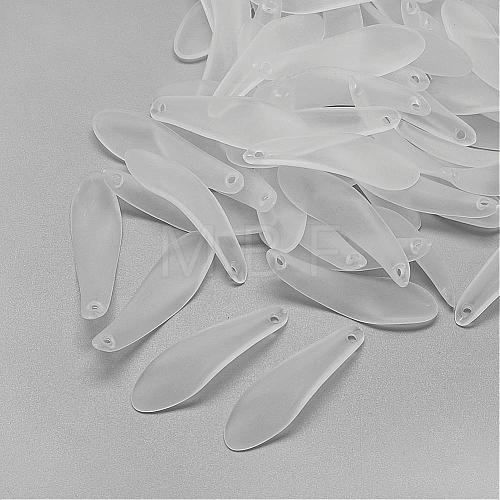 Transparent Acrylic Pendants FACR-S024-SB518-1