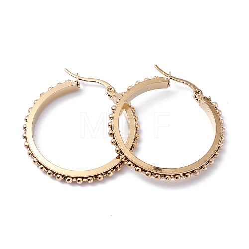 304 Stainless Steel Hoop Earrings EJEW-F272-12A-G-1