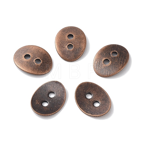 Brass Button Clasps KK-G080-R-NF-1